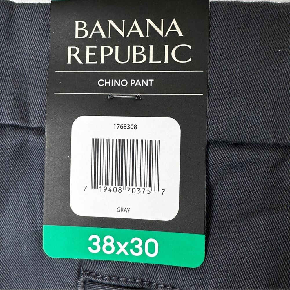 Banana Republic Men’s Chino Pant Gray 38x30 NWT - Picture 6 of 11